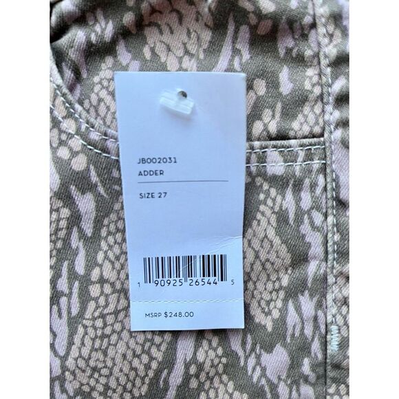 NWT J Brand Alana High Rise Crop Raw Hem Skinny Jean in Adder Pink - Picture 8 of 16